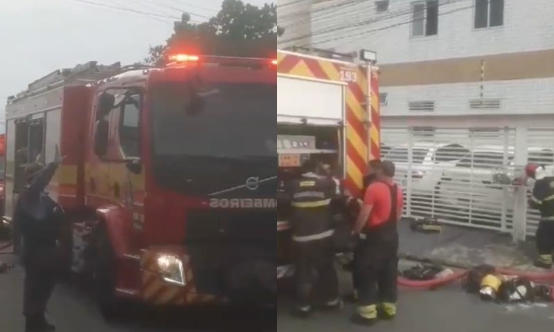 Homem embriagado é preso após incêndio em apartamento