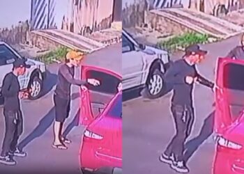 Homem com criança de colo é rendido por criminosos e tem carro roubado