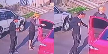 Homem com criança de colo é rendido por criminosos e tem carro roubado