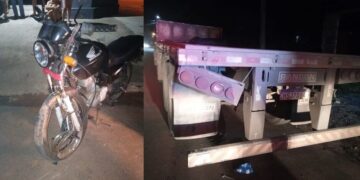 Motociclista morre após colidir com caminhão estacionado em Anastácio