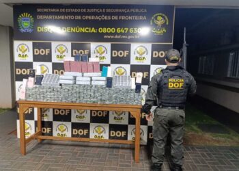 Polícia Militar apreende veículo carregado com quase R$ 700 mil em mercadorias irregulares em Ponta Porã