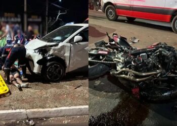 Motociclista m*rre em acidente de trânsito com BMW em Três Lagoas