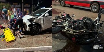Motociclista m*rre em acidente de trânsito com BMW em Três Lagoas