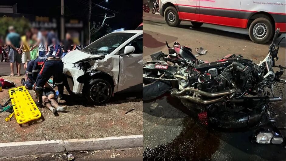 Motociclista m*rre em acidente de trânsito com BMW em Três Lagoas
