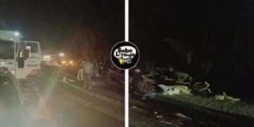 Motorista m*rre após caminhão tombar na serra de Maracaju, em Nioaque