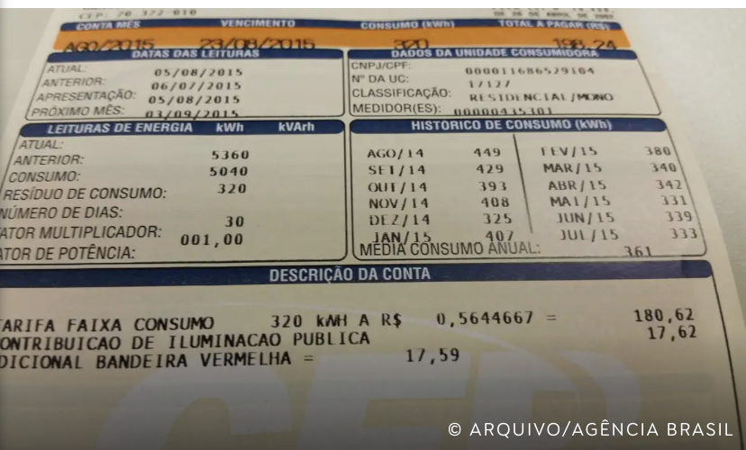 Conta de energia não terá cobrança extra em dezembro