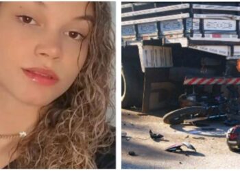 Identificada jovem que morreu ao bater moto em caminhonete estacionada em Glória de Dourados