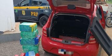 PRF apreende 129 Kg de maconha em Bataguassu