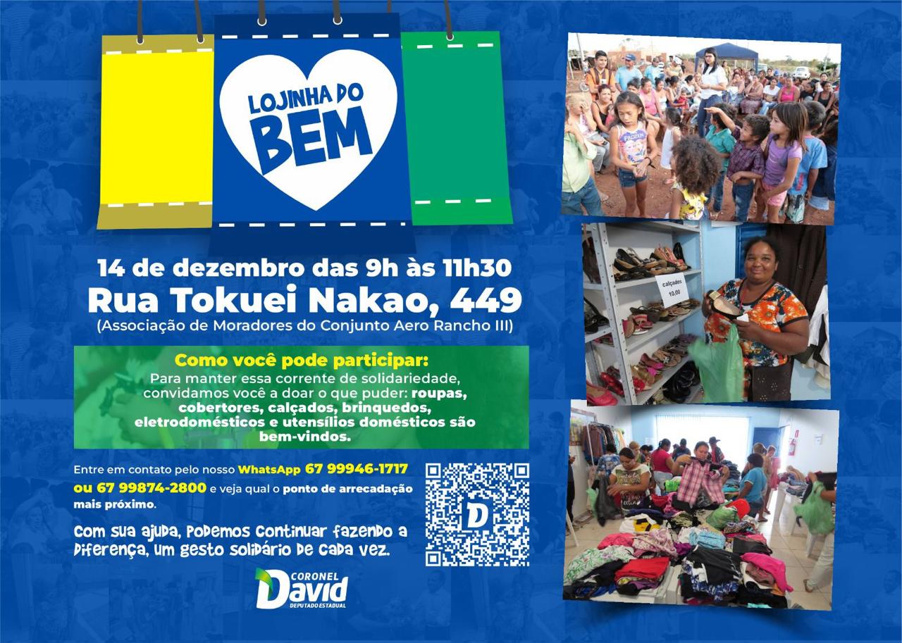 Lojinha do Bem leva cidadania e solidariedade para famílias em Mato Grosso do Sul