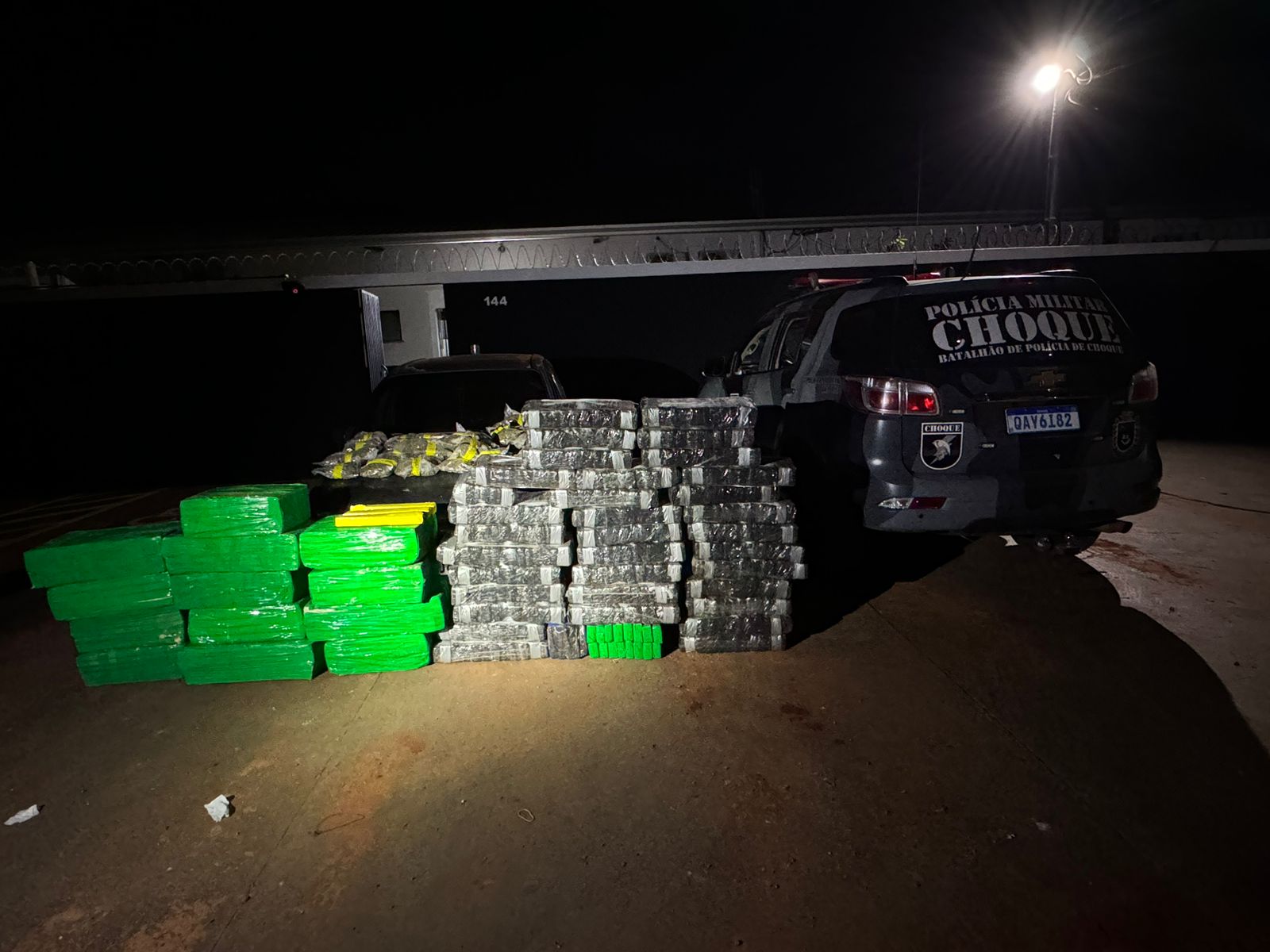 Carro estacionado em casa do Parque do Lageado guardava 568 kg de maconha 