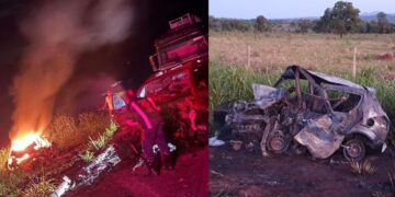 Vídeo: Acidente na BR-060 deita  três  mortos e dois feridos em Camapuã