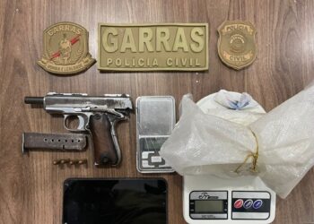 Homem é preso por tráfico de drogas e posse irregular de arma de fogo em Campo Grande