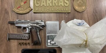 Homem é preso por tráfico de drogas e posse irregular de arma de fogo em Campo Grande