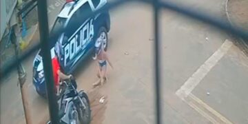 Vídeo: câmera flagra tombo e PM enquadrando fugitivo do grau no Dom Antônio 
