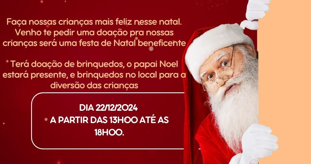 Natal solidário no Bairro União arrecada doações para dia de brincadeiras e solidariedade 