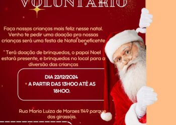 Natal solidário no Bairro União arrecada doações para dia de brincadeiras e solidariedade 