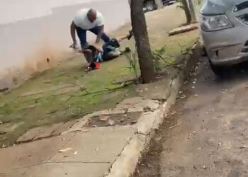 Rapaz apanha de motorista após batida na Avenida Mato Grosso