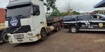 Preso dono de caminhão usado para furtar 32 toneladas de soja em Sidrolândia