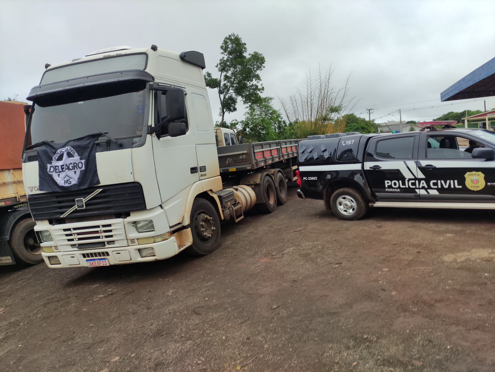 Preso dono de caminhão usado para furtar 32 toneladas de soja em Sidrolândia