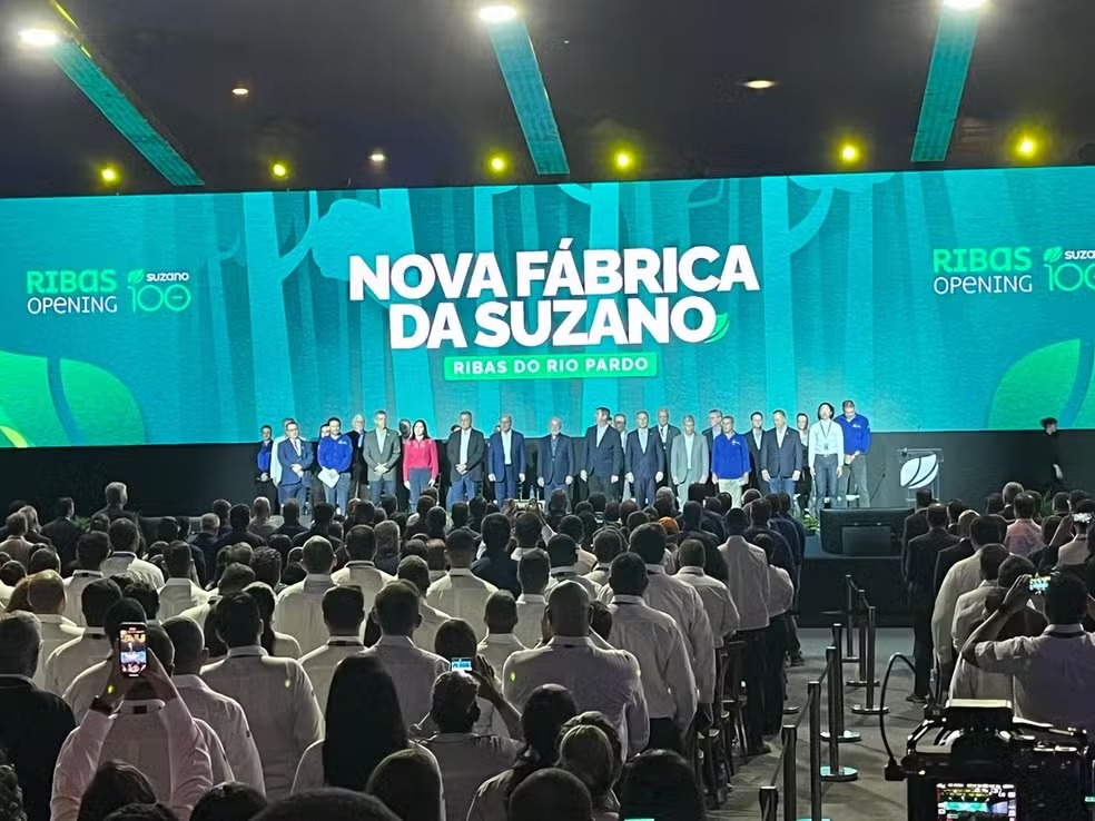 Em MS, Lula participa de inauguração de fábrica de celulose da Suzano