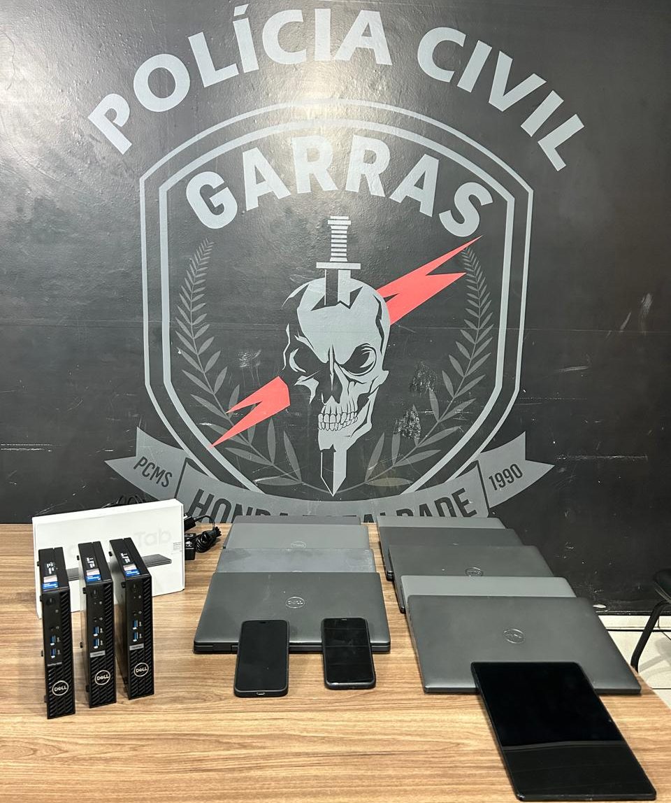 Polícia Civil prende funcionário suspeito de furtar equipamentos eletrônicos em Ribas do Rio Pardo