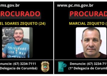 Polícia pede apoio da população para localizar autores de duplo homicídio ocorrido em Corumbá