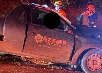 Acidente na MS-134 deixa uma vítima fatal e três feridos