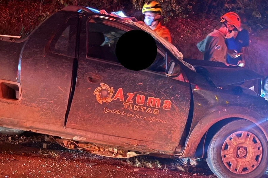 Acidente na MS-134 deixa uma vítima fatal e três feridos