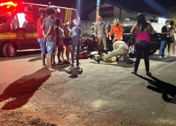 Jovem de 24 anos fica ferida em acidente de trânsito em Ivinhema