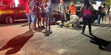Jovem de 24 anos fica ferida em acidente de trânsito em Ivinhema