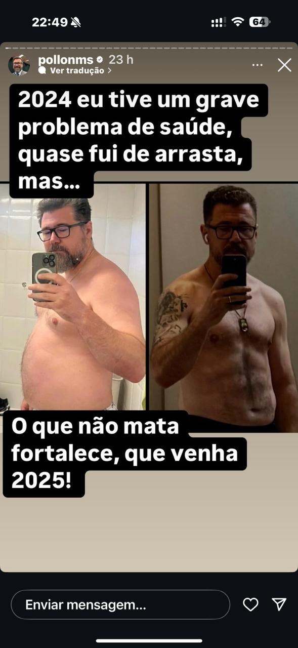 Após ameaça de “cortar as b0l4s” Pollon troca armas por whey 
