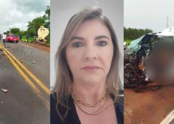 Vídeo: Mulher morre ao bater Hilux em caminhão na BR-158 próximo à Paranaíba