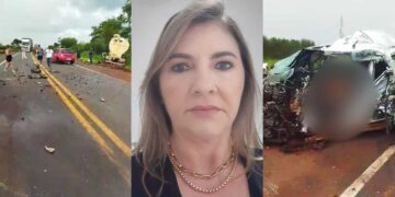 Vídeo: Mulher morre ao bater Hilux em caminhão na BR-158 próximo à Paranaíba