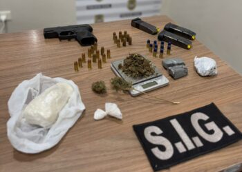 Polícia Civil de Chapadão do Sul desarticula ponto de tráfico de drogas e apreende arma de fogo