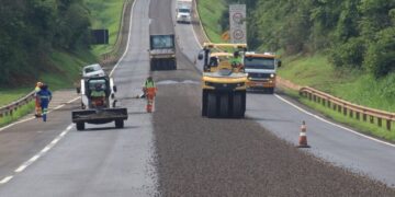 CCR MS Via prossegue obras de manutenção na BR-163/MS
