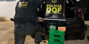 Ação policial na MS-040: Homem é preso com 22 quilos de maconha