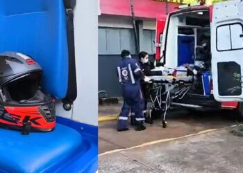 Jovem tem perna amputada após acidente em Dourados