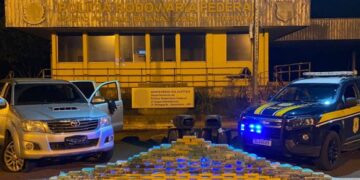 Polícia Rodoviária Federal apreende 148 kg de cocaína em Anastácio