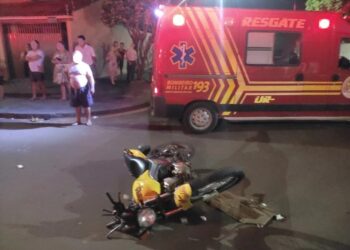 Acidente em Nova Andradina deixa motoentregador, condutora e criança feridos