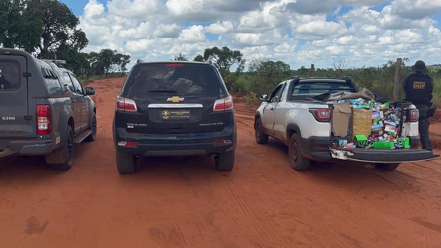 Operação do DOF intercepta grande carga de produtos ilícitos e prende casal