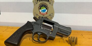 Arma e munições são apreendidas e jovem indiciado por porte ilegal em Batayporã