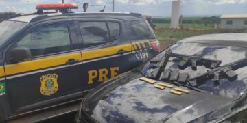 PRF apreende três fuzis e munições em Ponta Porã-MS; casal é preso