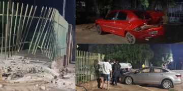 Taxista embriagado causa acidente em Aquidauana e é detido pela polícia