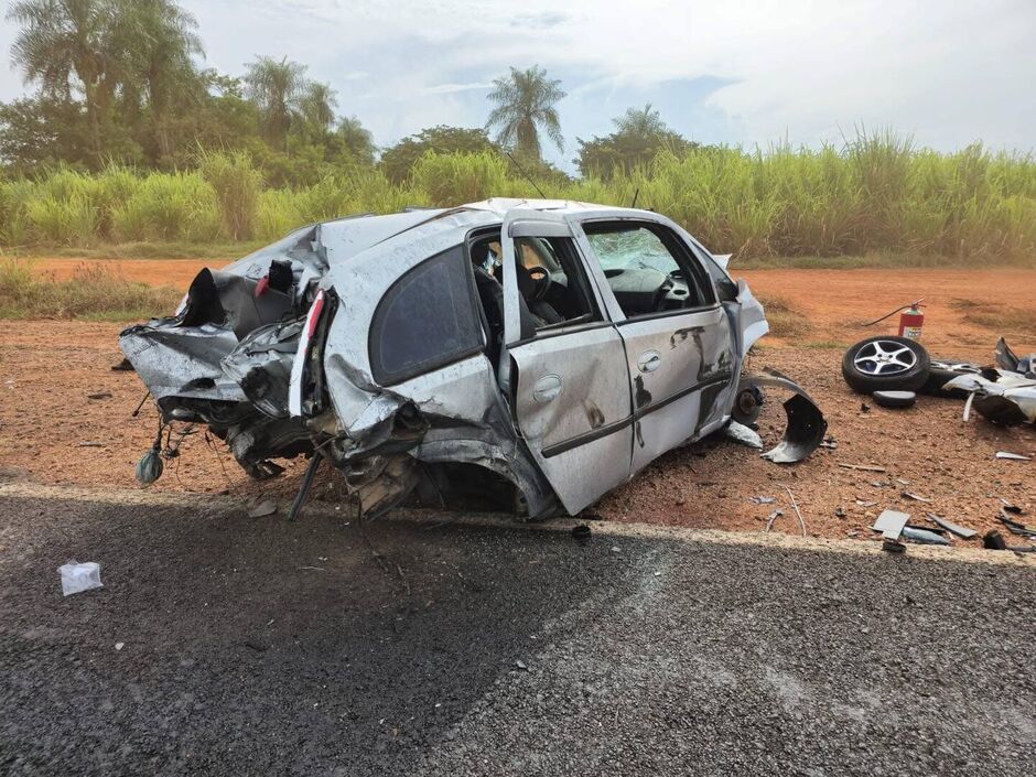 Motorista morre em grave acidente na BR-163 entre Itaquiraí e Naviraí
