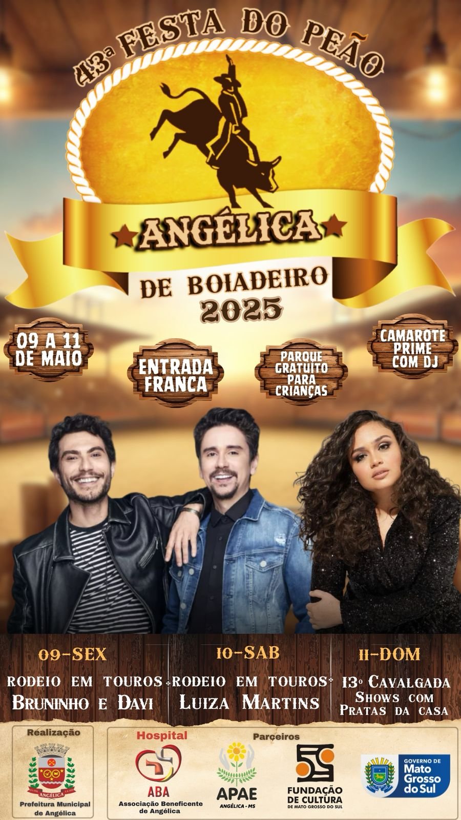 Angélica se prepara para a 43ª Festa do Peão de Boiadeiro com programação especial