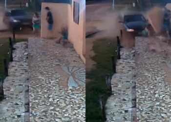 Imagens fortes: homem tenta matar ex atropelada em Bonito 