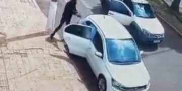 Imagens fortes: homem é morto a tiros no centro de Ponta Porã