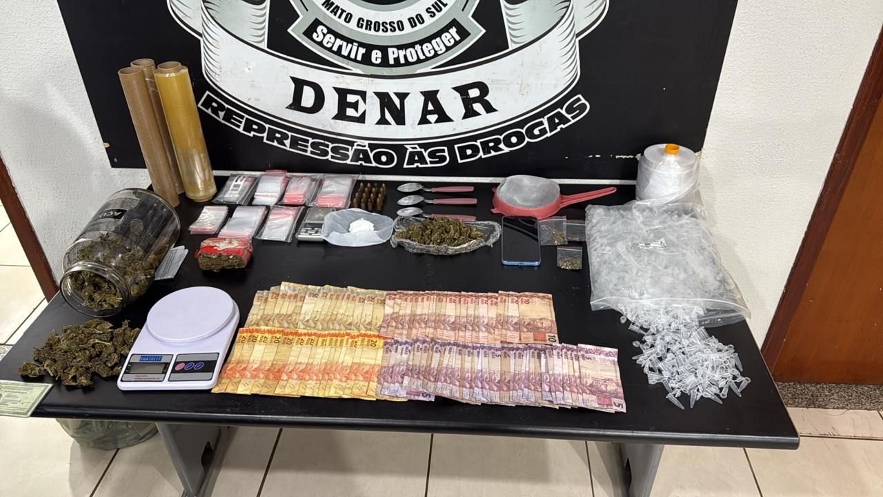 Polícia Civil desmantela esquema de tráfico de drogas em Campo Grande