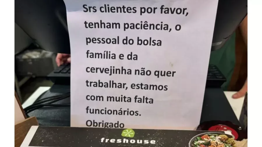 Restaurante culpa ‘pessoal do bolsa família’ por faltas; diretoria se ‘desculpa’