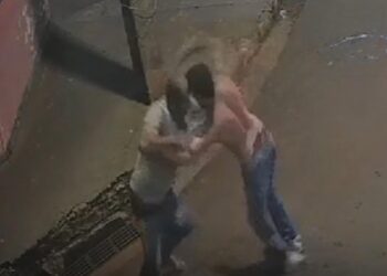 Câmera flagra briga em que ‘amigo’ matou homem a facadas no Aero Rancho; imagens fortes 